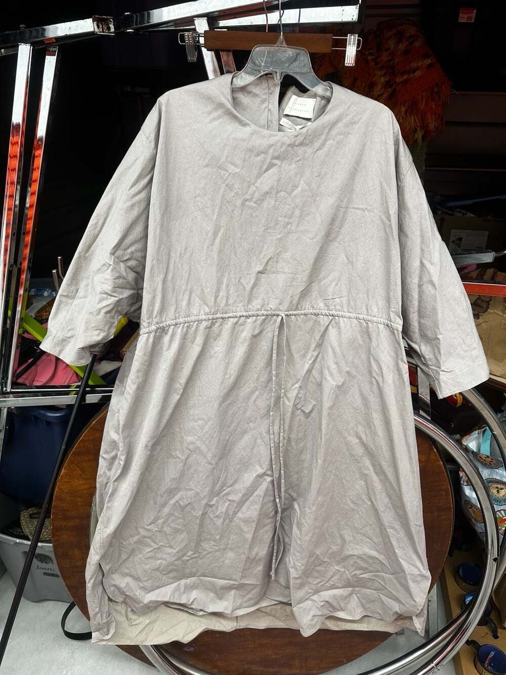 Lauren Manoogian Wind Cotton Dress in Laur Gris